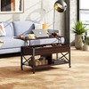WLIVE Coffee Table, 41.3" Lift Top Coffee Table with 4