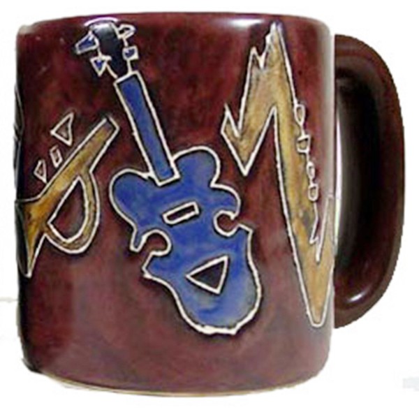 Mara Stoneware Mug - Musical Instruments 16 oz (510L2)
