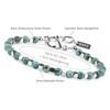 Unique Gems Buddha Stainless Steel Women's Bracelet Natural Stone 5