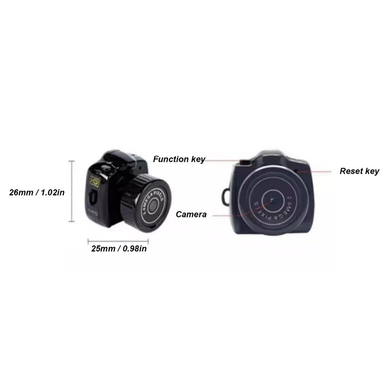 Mini Cámara Portátil DVR, de Grabación, Botón, Actualización de Grabadora