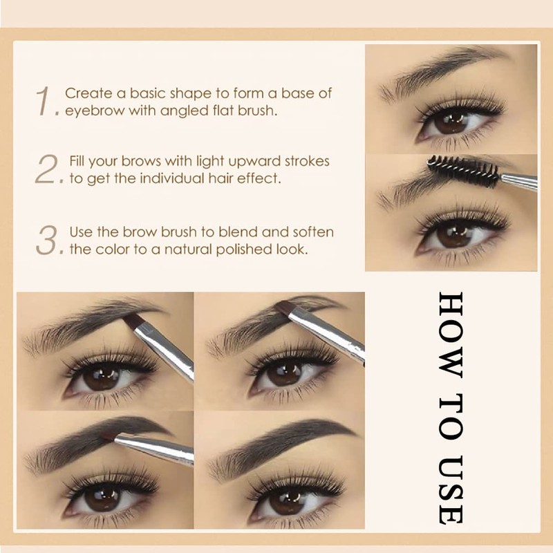 Waterproof Eyebrow Gel for Long-Lasting, Semi-Permanent Liquid Tinted Eyebrow Gel