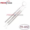 PC INSTRUMENTS 3 Pcs Dental Pick & Mirror Tool Sculpture
