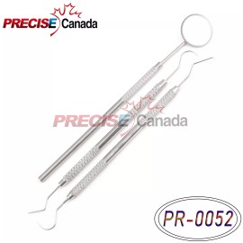 PC INSTRUMENTS 3 Pcs Dental Pick & Mirror Tool Sculpture Instrument Oral Kit Tooth,PR-0052