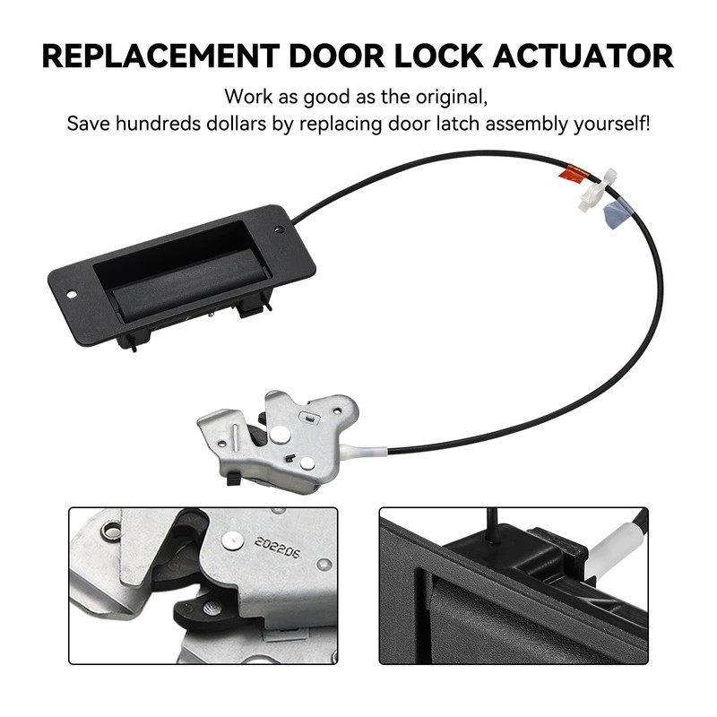 SYERAL Lower Door Latch Assembly w/Door Handle Compatible with E150
