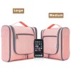 Travel toiletry bag for hanging, Pink (Large)