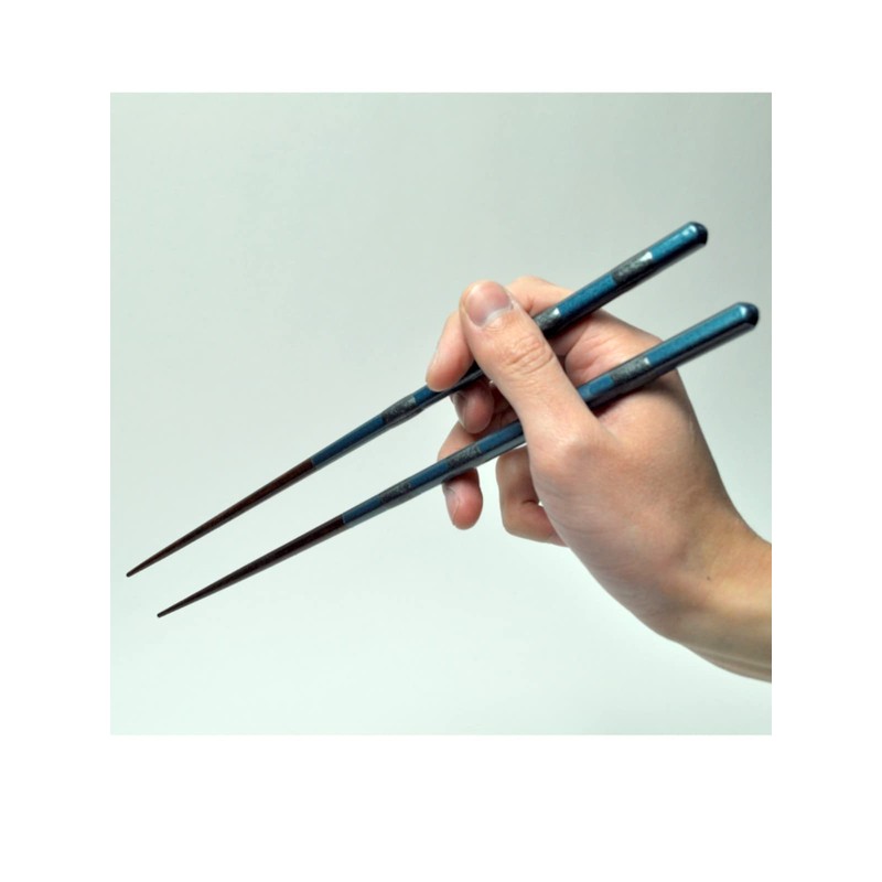 Aoba 247111 Long Chopsticks Dragonfly Ball Musou Blue 10.2 inches