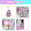 HTgroce Kids Rolling Backpack with Wheel,School Backpack for Kids Girl