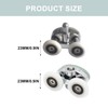 4Pcs Shower Door Rollers Replacement - ShiningUU Plastic 23mm 2