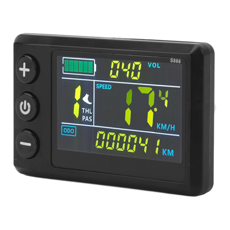 Electric Bike LCD Display Meter ABS Waterproof LCD S866 Electric