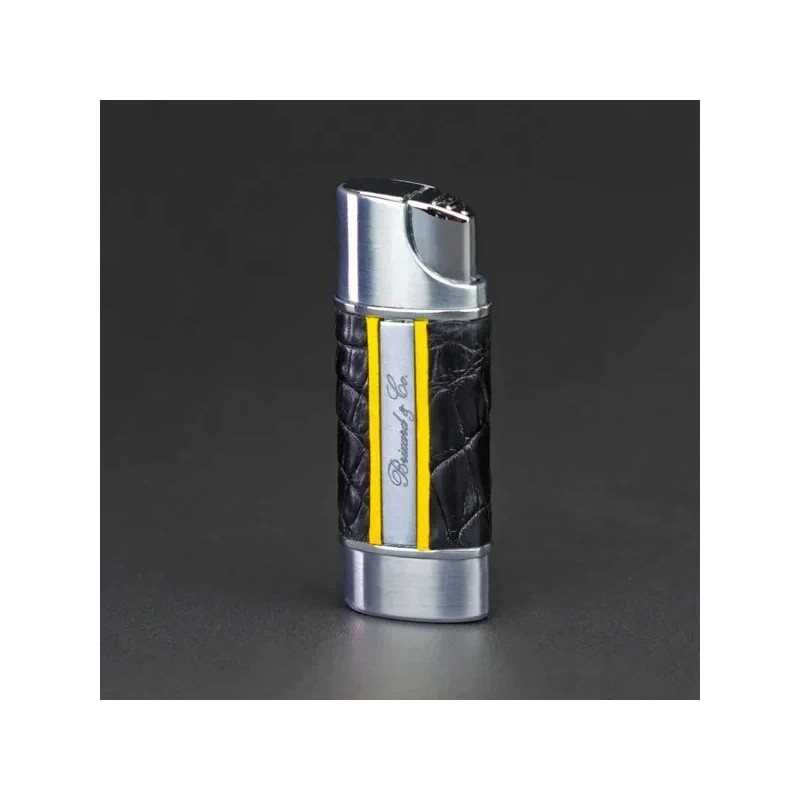 BRIZARD & CO NANO CIGAR LIGHTER INDIAN ROSEWOOD WOOD BROWN