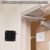 sourcing map Punch-Free 1200g Automatic Sliding Screen Door Closer, Multifunctional