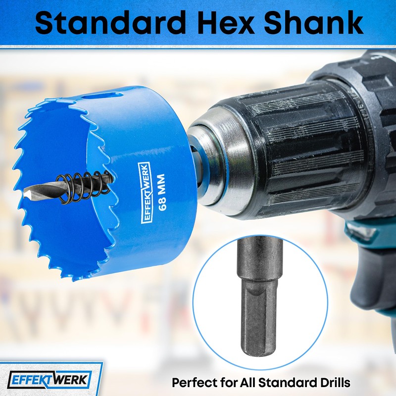EffektWerk - Hole Saw Drill Bit - 68 mm -