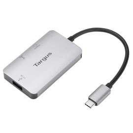 Targus USB-C Single 4K HDMI Video Multi-Port Adapter w/100W Pass-Thru, Gray (ACA948CA)