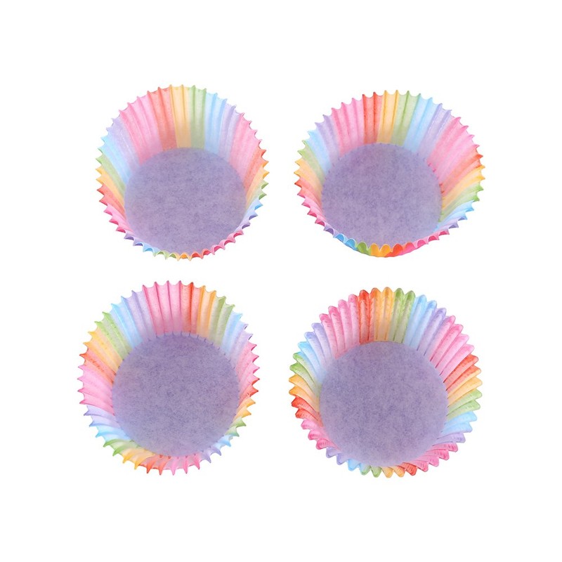 100 Piezas Capacillos para Cupcakes, Antiadherente Moldes de Papel para
