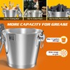 Rear Grease Drainage Funnel with 1.3 Gal Drip Oil Bucket