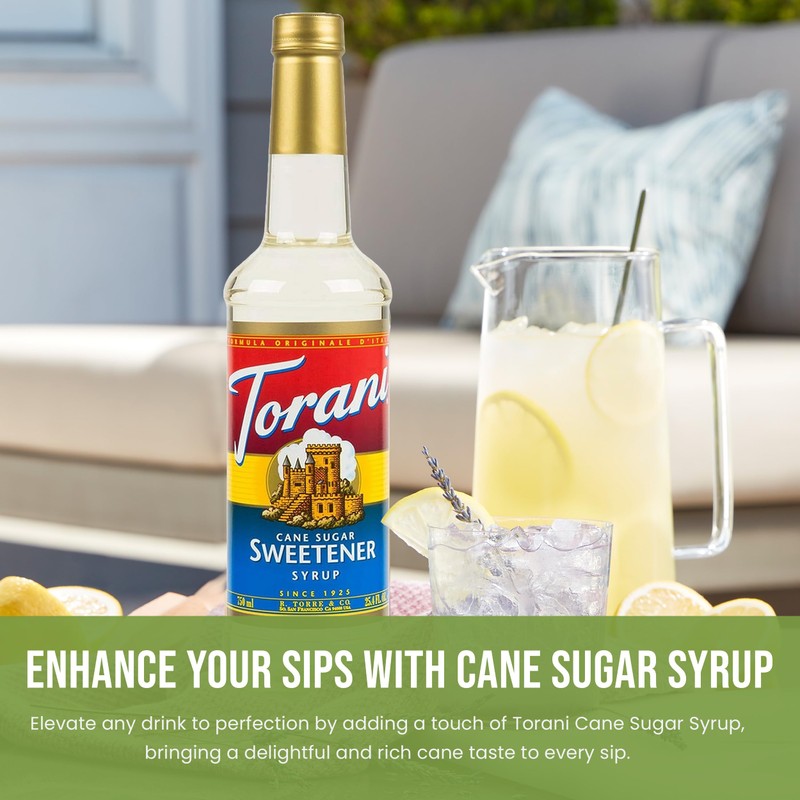 Cane Sugar Syrup for Coffee 25.4 Ounces Coffee Syrups and