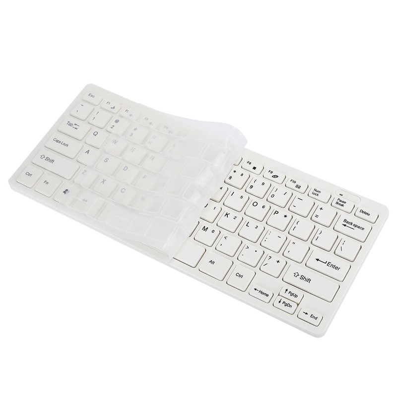 2.4G Wireless Keyboard Mouse Set with Keypad Protector USB Receiver