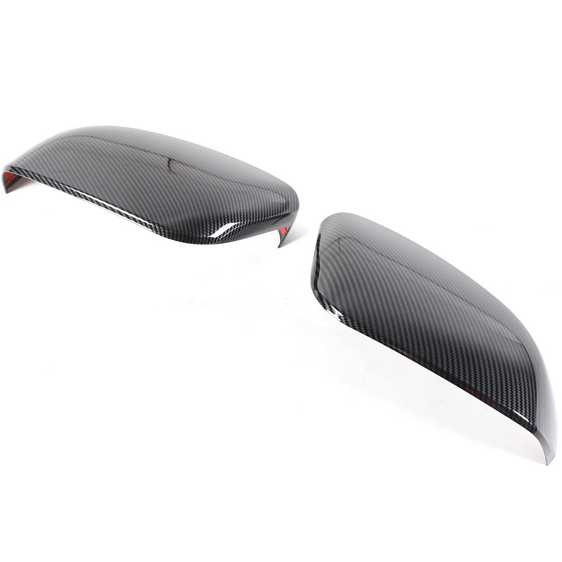 car-attention Carbon Fiber Style Rear View Mirror Outside Cover Cap