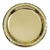 Elegant Gold Foil Round Dinner Plates - 9" (Pack of