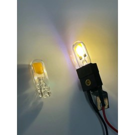 Mitchell Lighting Pinball Machine Glass LED's 555 type Lamp bulb Super cool and bright! 6.3V  - Warm White