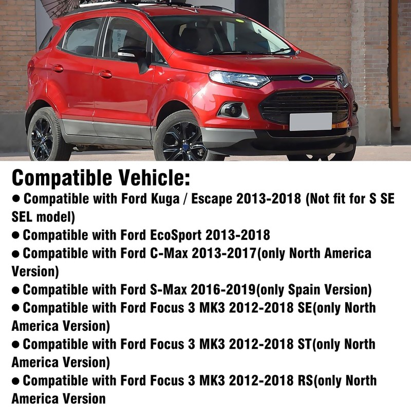 OWITAT Fit 2012-2018 Ford Focus RS ST MK3 Kuga Escape