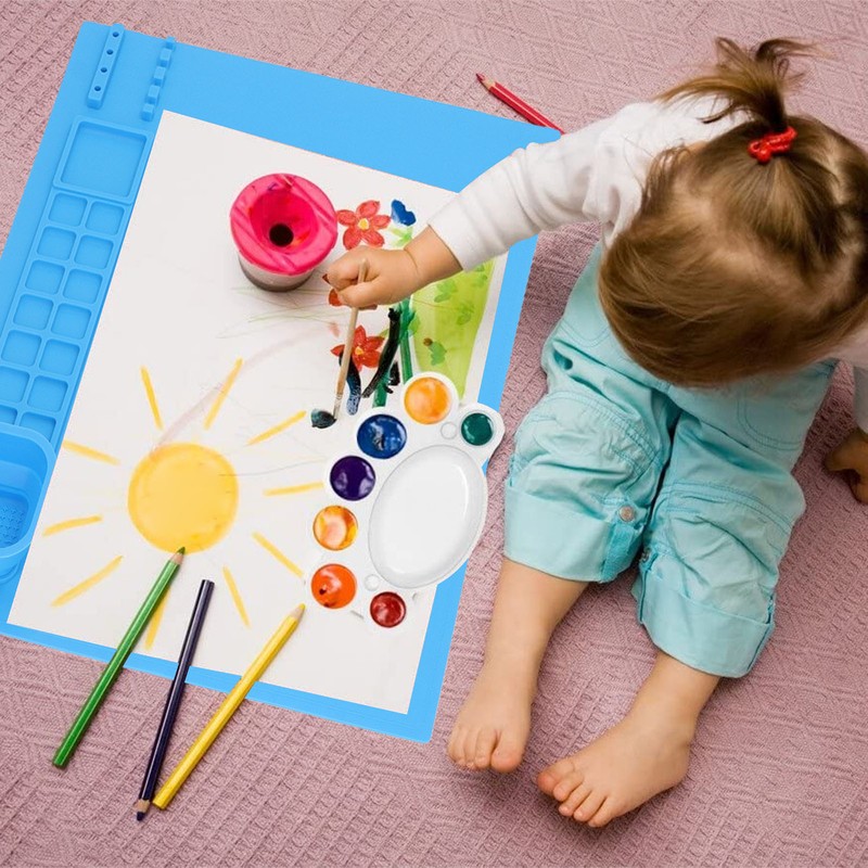 Silicone Painting Mat with Cup DIY Cultivate Artistic Talent Easy