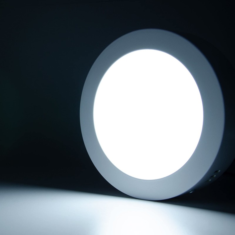 G.W.S® 6W Round Circle LED Surface Mounted Panel Downlight Ceiling