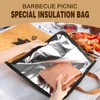 Isolierte Grilltasche, Reißverschluss - Grilldecke, Grilldecke zum Ausruhen von Fleisch,