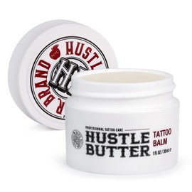Hustle Butter Deluxe – Tattoo Butter for Before, During, and After the Tattoo Process – Lubricates and Moisturizes – 100% Vegan Replacement for Petroleum-Based Products – 1 oz