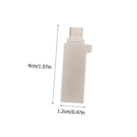 SHINEOFI 1Pc Reader Micro USB Data Transducer Portable Memory Card Adapter for Transfer Compact Design for Keychain Handbag Durable and Lightweight Accessory