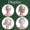 Ishua 7pcs Grandma Wig, Old Lady Wig Costume for Women