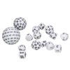 15pcs Complete Polyhedral Dice Set Acrylic D3 to D100 Spherical