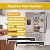Black Refrigerator Door Handle Set Replace WR12X32350 5304504509 5304504510