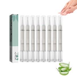 Lápiz para el cuidado de uñas Mullend: sérum reparador 3 en 1 que fortalece y repara las uñas dañadas de los pies. Contiene aceite de árbol de té, endurecedor y blanqueador de uñas (8 piezas)