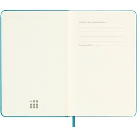 Moleskine Classic Notebook, Hard Cover, Pocket (3.5" x 5.5") Dotted, Reef Blue, 192 Pages