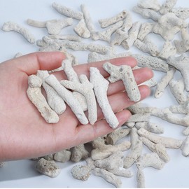 AnRui Natural Crushed Coral for Freshwater Aquarium, for Aquarium gh Corals to Raise ph in Freshwater Fish Tank Filter Media, 500g/1.1lb