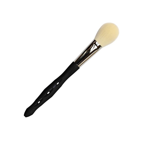 YSPARK YS-CE08-CH Cheek Brush, Round Flat, Black Pattern, White Hair