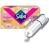 Saba Tampones Regular V-eco Flujo Moderado sin aplicador, 16 piezas