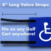 Easy to Install Disable Golf Cart Flag with Straps -