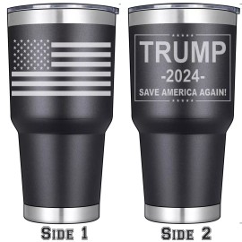 Orginal Trump 2024 Tumbler  30 oz Stainless Steel 2 Sided Laser Engraved MAGA