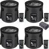 AUTODECO 4 Pack Collapsible Bucket 5 Gallon Container Folding Water