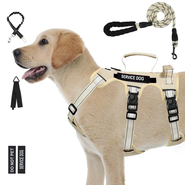 Escape Proof Dog Harness Medium Sized Dog, Six-Point Adjustable Service
