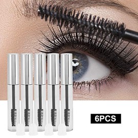 Tubo de rímel vacío, 30 piezas Contenedor de recarga de 10 ml botella dispensadora de líquido para crema de pestañas con tapa de botella para aceite de ricino, kit ideal para cosméticos de bricolaje,