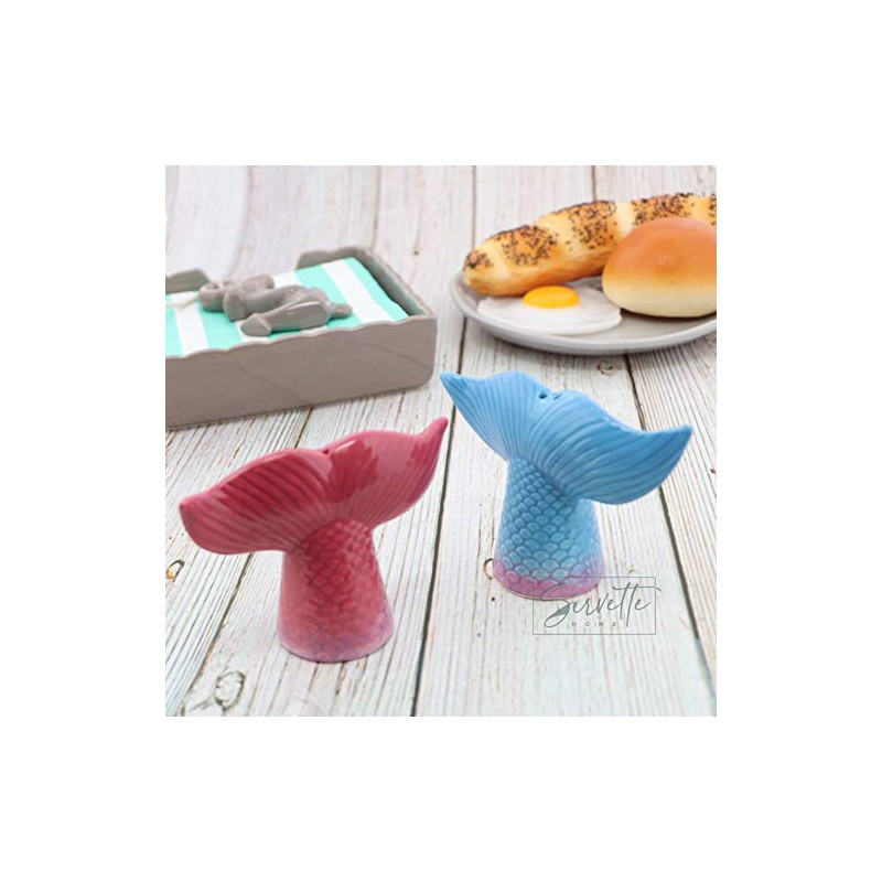 Ceramic Salt & Pepper Shakers Novelty Kitchen Décor Maritime -