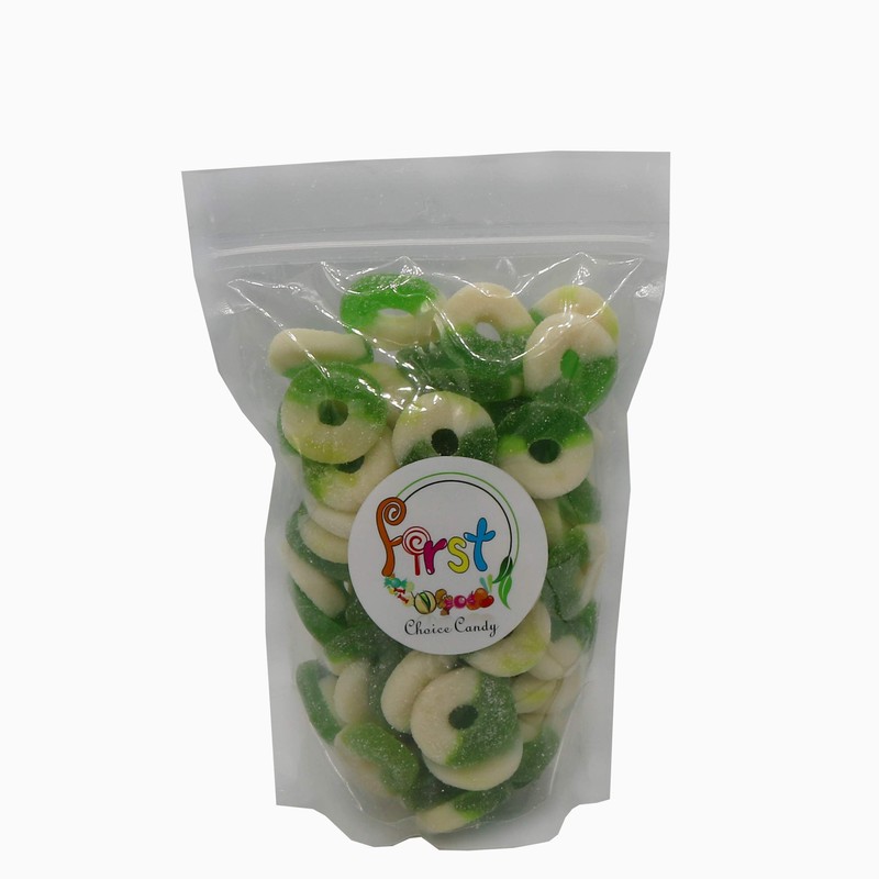 FirstChoiceCandy Gummi Rings (Green Apple, 4.5 LB)