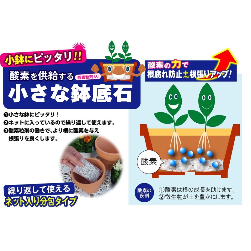 Natural Applied Science Oxygen Supply Small Pot Bottom Stone Net