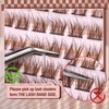 Brown Lash Clusters Natural Lash Extensions Wispy Eyelash Clusters 154