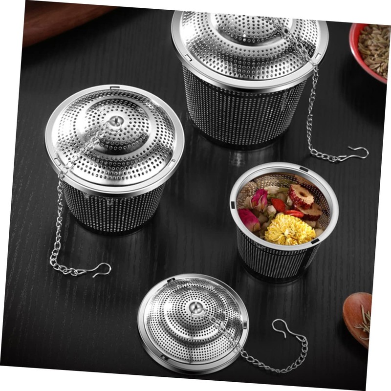 CAXUSD Stainless Steel Tea Strainer Ball Large Mesh Filter for