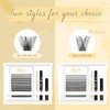 QUEWEL Eyelash Cluster, 144 Pieces DIY Eyelash Extensions Set, Super