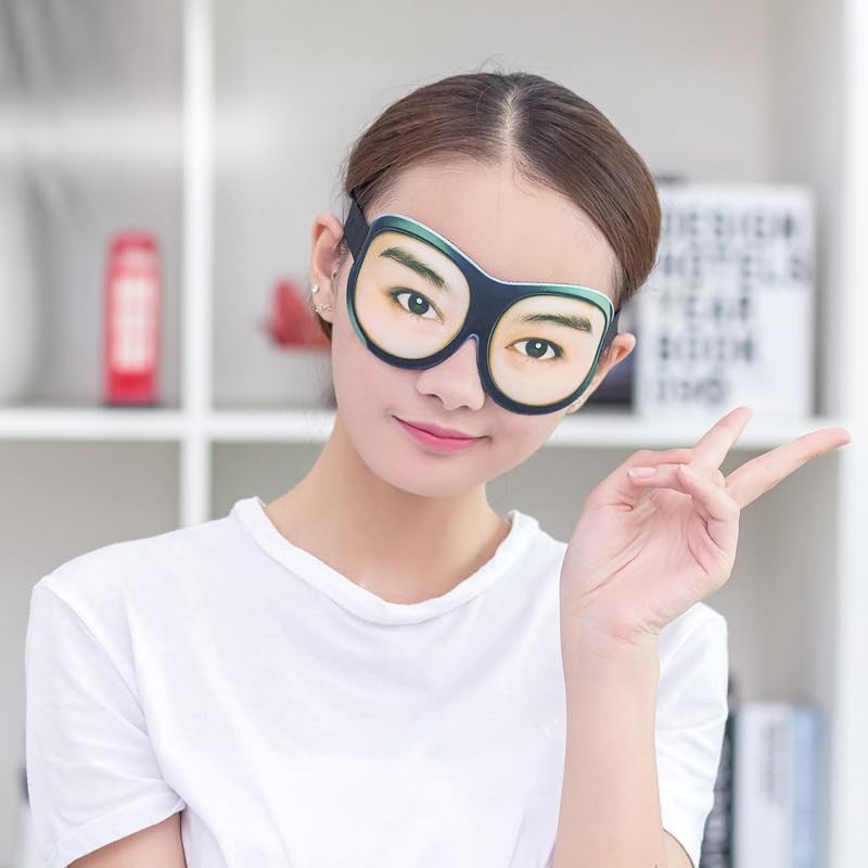 Funny Sleep Mask Eyes Open Funny Eye Mask for Sleeping